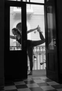 Dancers Pose at Casco Yoga Panama by Maya, co-founder and teacher, Casco Viejo, Panama